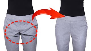 A sewing trick how to fix creases on the trousers simply [upl. by Schechter]