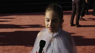 Once Upon A Time In Hollywood An Interview with Julia Butters at the World Premiere [upl. by Giah]