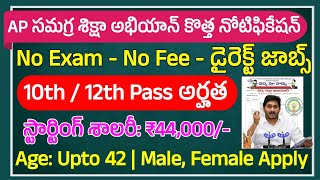 AP సుమగ్ర శిక్షా అభియాన్ కొత్త నోటిఫికేషన్  AP Samagra Siksha Abhiyan Recruitment 2023 AP SSA Jobs [upl. by Carbo]