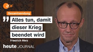 heute journal vom 09122024 Gefängnis Saidnaja befreit Merz in Kiew Stahlgipfel im Kanzleramt [upl. by Heilman]