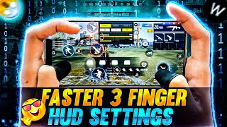 3 Finger Hud Satting In Free Fire  How To Shift In 3 Finger In Free Fire  FF Best Custom Hud [upl. by Amahs]