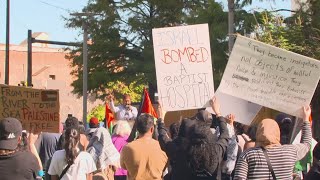 Dallas proPalestine antimedia rally held ahead of President Bidens primetime address [upl. by Ennagem879]