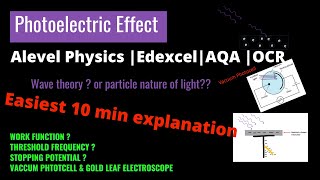 Photoelectric Effect  Alevel Physics EdexcelAQAOCR [upl. by Anaeirb188]