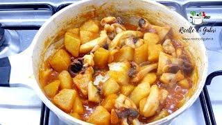 SEPPIE E PATATE IN PADELLA PRONTO IN 20 MINUTI  Ricetta veloce salva cena  RICETTE DI GABRI [upl. by Nylirek]