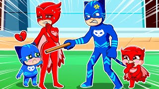 HAPPY OR UNHAPPY FAMILY   Catboys Family Sad Story  PJ MASKS COMPLETE  PJ MASKS 2D Animation [upl. by Suhail]