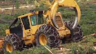 630E skidder Dickinson Logging [upl. by Anialad989]