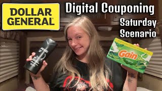 Dollar General Digital Couponing  Saturday Scenario  102624 [upl. by Ecirtram823]