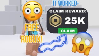 CLAIM YOUR 25K FREE ROBUX NOW 2024 [upl. by Htenaj]