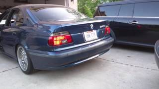 2000 E39 540i custom tune exhaust burble [upl. by Geneva29]