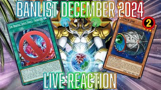 YUGIOH BANLIST December 2024 LIVE REACTION [upl. by Ettenil325]