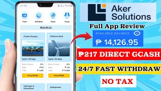 AKER SOLUTIONS  NEW TRENDING EARNING APP  ₱217 PESOS PROOF OF WITHDRAWAL [upl. by Mihalco]