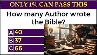 BIBLE QUIZ 15 BIBLICAL QUESTIONS TO TEST YOUR KNOWLEDGE CAN YOU SCORE 1515120 [upl. by Petra]