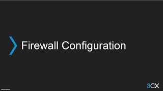 3CX Advanced 2 Firewall configuration [upl. by Ameehs]