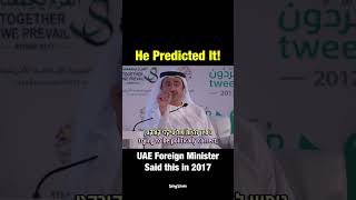 UAE’s Foreign Minister shares WILD foresight regarding Europe’s Woke Culture [upl. by Lezti]