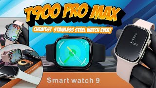 T900 Pro Max Smartwatch Review amp Unboxing  Series 9 Clone  T900 Pro Max Smartwatch [upl. by Areis]