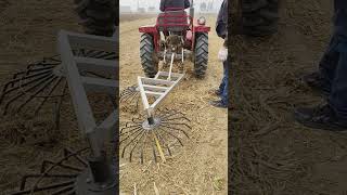 SelfMade Straw Raking And Collecting Device Seems Not Work [upl. by Ahron583]