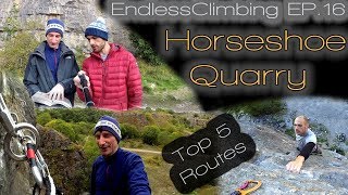 Ep16  Horseshoe Quarry  Top 5 Routes  5a to 7a [upl. by Aynatal]