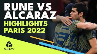 Carlos Alcaraz vs Holger Rune  Paris 2022 QuarterFinal Highlights [upl. by Nason]