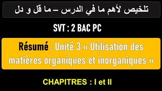 Résumé Unité 3 Ordures ménagères  pollution  Déchets  effet de serre etc chapitre 1 et 2 [upl. by Stamata]