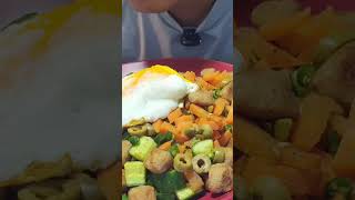 Mix vegetables salad Mitho2121 mukbang foodie food subscribers short [upl. by Durwin]