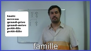 Família em Francês  vocabulário da família  como descrever  Famille [upl. by Chantalle]