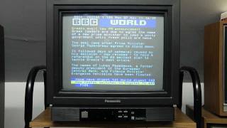 Teletext on Panasonic TX1752 [upl. by Sucramd928]