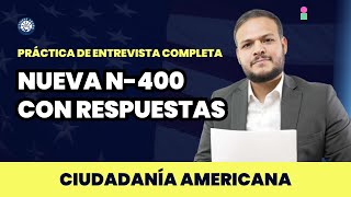 Ciudadanía Americana 2024 Practica de entrevista con respuestas [upl. by Bigot]