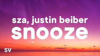 SZA Justin Beiber  Snooze Acoustic Lyrics [upl. by Ginsberg]