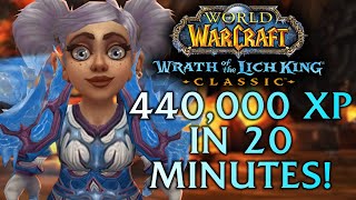 Frost Mage AoE Farm  440k xp per 20 minutes  Utgarde Keep  WotLK Classic Beta 6879 [upl. by Arral]