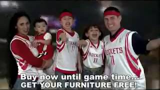 SCA Promotions  Hilton Furniture Commercial  Win with Houston Rockets [upl. by Linnette]