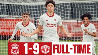 Manchester United 9  1 Liverpool  Highlights  Premier League U18  060424 [upl. by Atteugram]