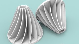 3D modelling impeller in AutoCAD [upl. by Benkley]