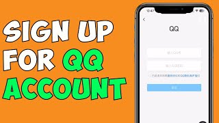 How To Create QQ Account  QQ International Sign Up [upl. by Alida202]