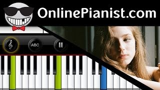 Shelter Piano The xx by Birdy  Tutorial Sheets and Chords [upl. by Anaicilef407]