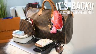 What’s in My Bag The Speedy 40 is Back  Louis Vuitton  Tricia Bachoo [upl. by Torbert]