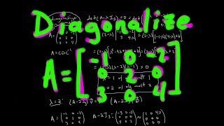 Diagonalizing 3x3 Matrix  Full Process Passing Linear Algebra [upl. by Eerok]