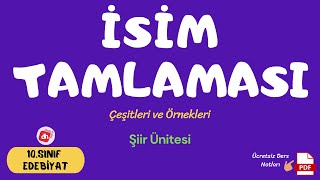 İSİM TAMLAMASI İsim Tamlamaları 📌  10Sınıf Edebiyat Şiir Ünitesi  Deniz Hoca PDF📘📕 [upl. by Aerdnaed796]