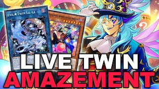 NEW AMAZEMENT LIVE TWIN The Twins just got even more TERRIFYING YuGiOh Duel Links [upl. by Wolk]