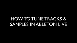 HOW TO TUNE TRACKS amp SAMPLES IN ABLETON LIVE  EMP BASS COURSE PREVIEW [upl. by Weinman71]