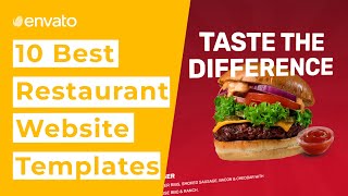 10 Best Restaurant Website Templates [upl. by Disini]