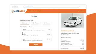 Deine OnlineBestellung bei Autohero [upl. by Ymmik]