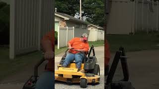 Lawnmower explodes zeroturnmower mowing funny broken summer viralvideo [upl. by Luciano]