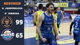 RESUMEN JORNADA 9  GUUK GIPUZKOA BASKET 99  CLUB OURENSE BALONCESTO 65 [upl. by Hogue572]