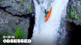 How This Guy Kayaks Over Massive Waterfalls  Obsessed  WIRED [upl. by Alice]