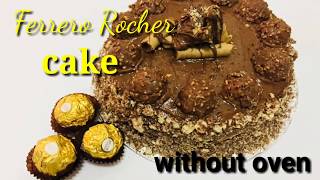 Ferrero rocher cake without oven recipeഓവനും ബീറ്ററും ഇല്ലാതെ റോച്ചർ കേക്ക് nutella cakerecipe 8 [upl. by Kistner]