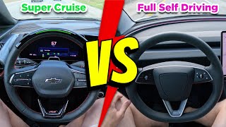 GMs Super Cruise vs Teslas Full Self Driving 2024 [upl. by Leumas]