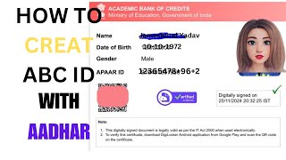 Creating ABC ID for FIRST TIME USER with AADHAR jholaworld abc httpsyoutube31J8IJx910A [upl. by Ahtennek]