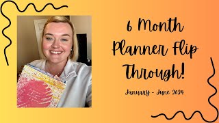 JanuaryJune Planner Flip Through  Classic Vertical Happy Planner  2024 [upl. by Maples]