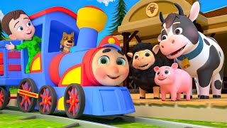 Train Choo Choo Song  MORE Lalafun Animal Nursery Rhymes amp Kids Songs [upl. by Leotie782]