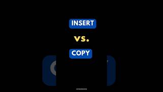 SQL INSERT Vs COPY in PostgreSQL ✍️ [upl. by Asilenna263]